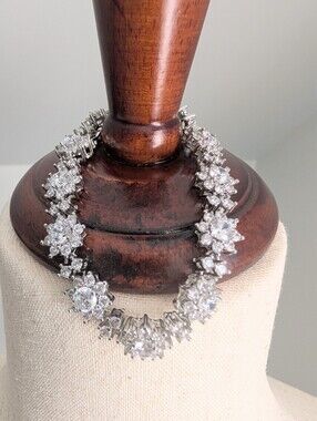 21 Carat Moissanite VVS1 Bracelet - Looks Like Diamonds!